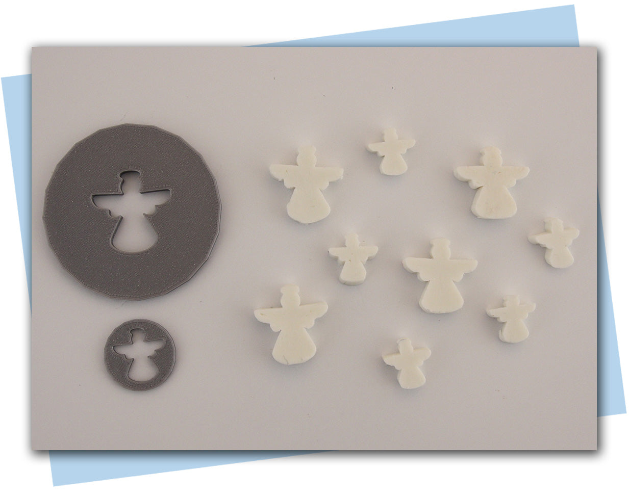 Angel front facing view extruder disc