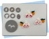 bunny butt and carrots extruder disc set