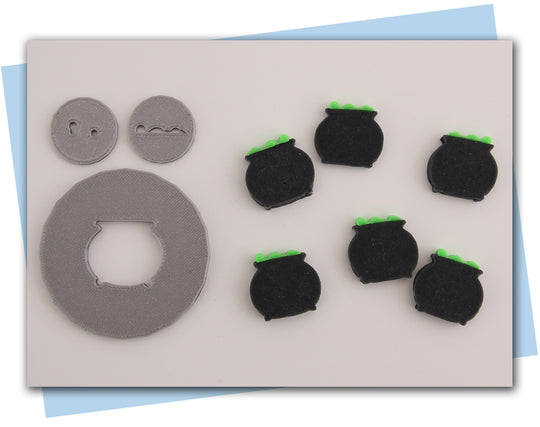 cauldron extruder disc with bubbling brew