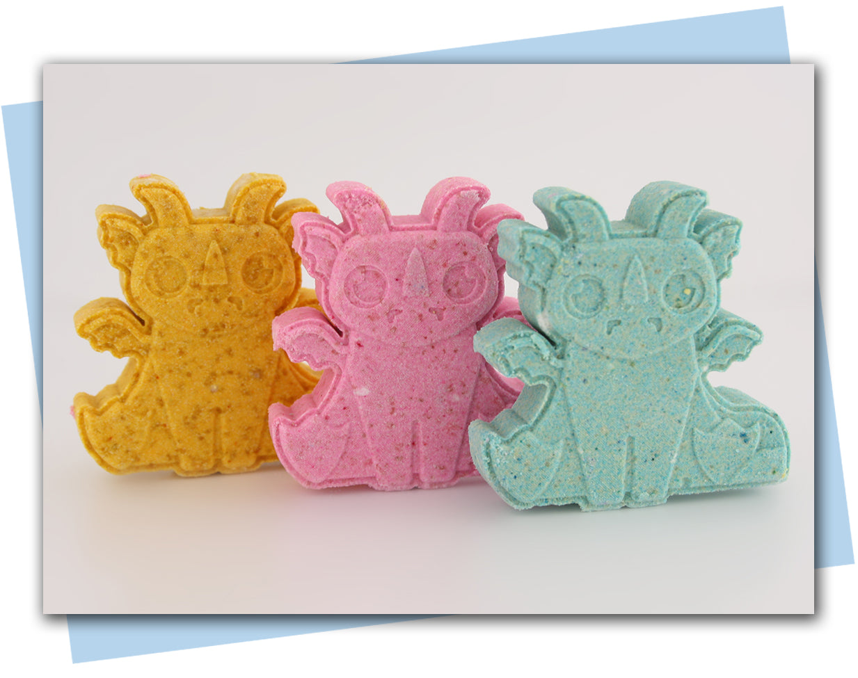 bath bombs shaped like baby dragons