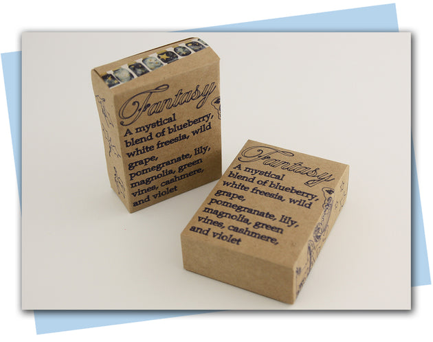 Two brown boxes labeled 'Fantasy' on a light gray background