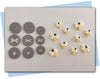 Firefly/Lightning Bug extruder disc sets in large, small and medium