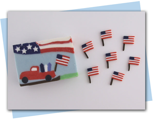 American flag extruder discs