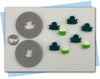 frog and lily pad extruder discs