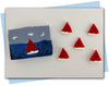 large sail boat two piece extruder disc set