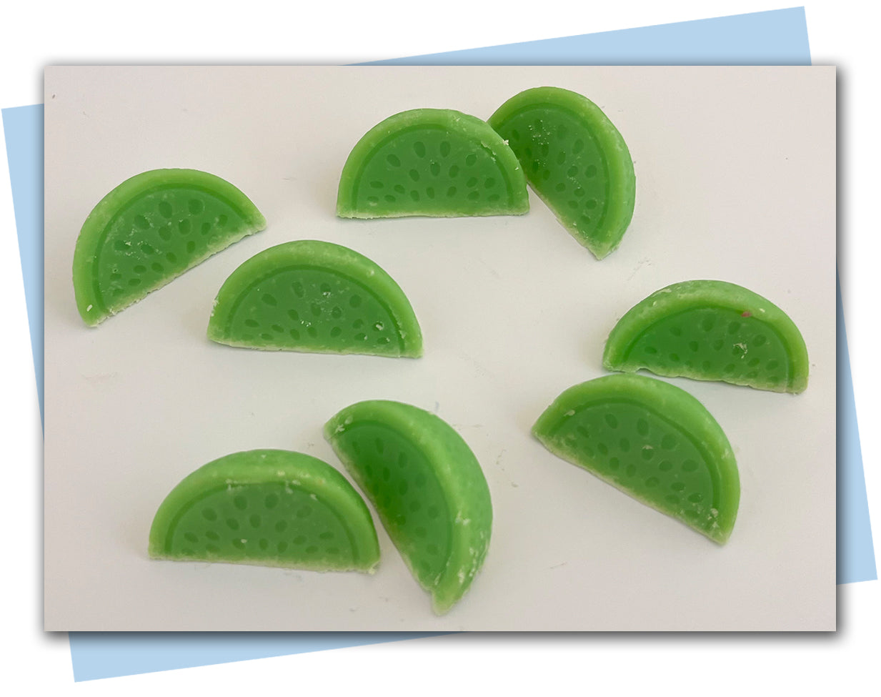 Lime slices soap embellishments