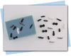 tie, bowtie, mustache extruder discs soap embeds
