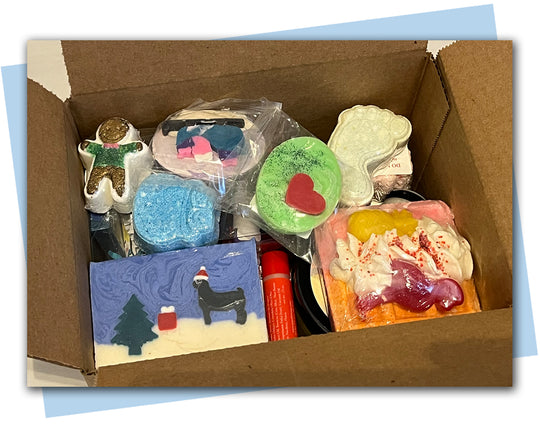 sneak peak at items in mystery boxes