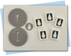 snowman postage stamp extruder disc set