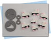 Roller skate extruder disc set