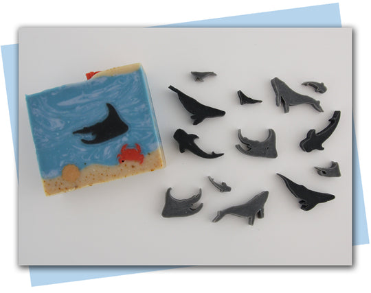 stingray, shark, and whale extruder discs