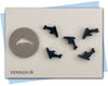 Sea lion extruder disc - sea lion swimming in ocean version b