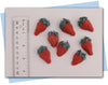 Strawberry halves soap embeds