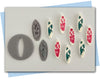 surfboard extruder disc set with two stamps turtle and flower design