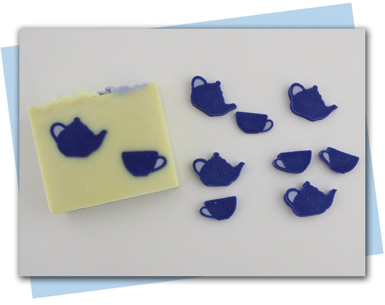 Large and Small Teacup and Teapot Extruder Disc Pieces