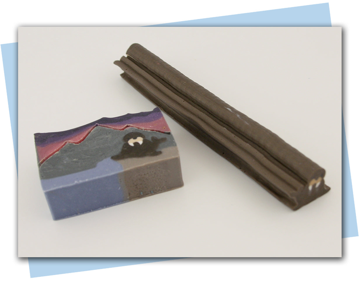 Walrus soap cane 8" long