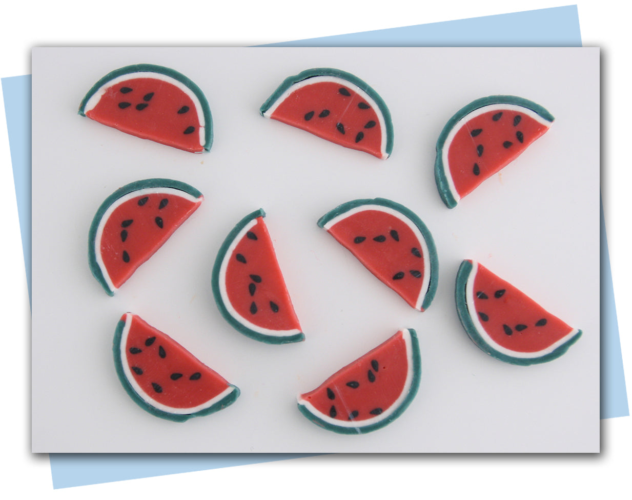 watermelon slice soap embeds