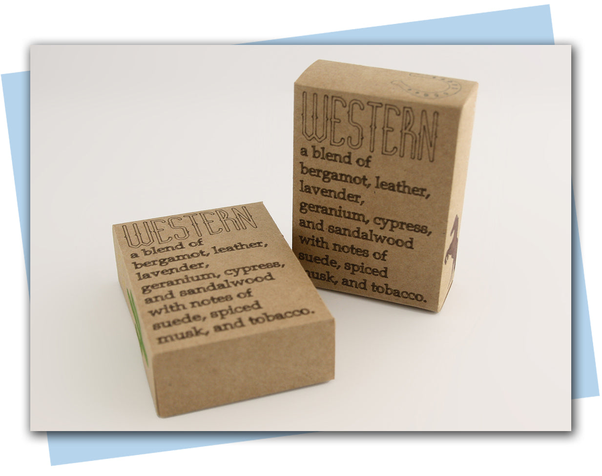 Two brown boxes labeled 'Western' with text on a white background