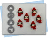 Winter Sloth Face with hat and scarf extruder discs