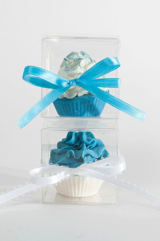 Wedding Favors: mini Cupcake Soaps packaged in clear box