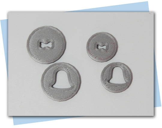 bell extruder discs and soap pieces