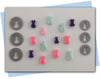 three different bunny design extruder discs