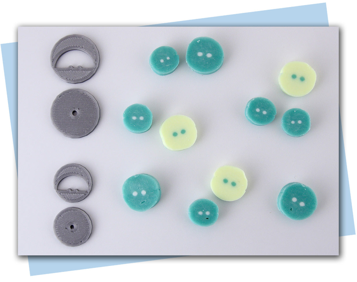 button extruder disc pieces 