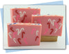 bar soap with candy cane embeds