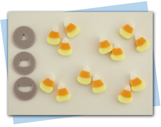 candy corn soap pieces and extruder discs