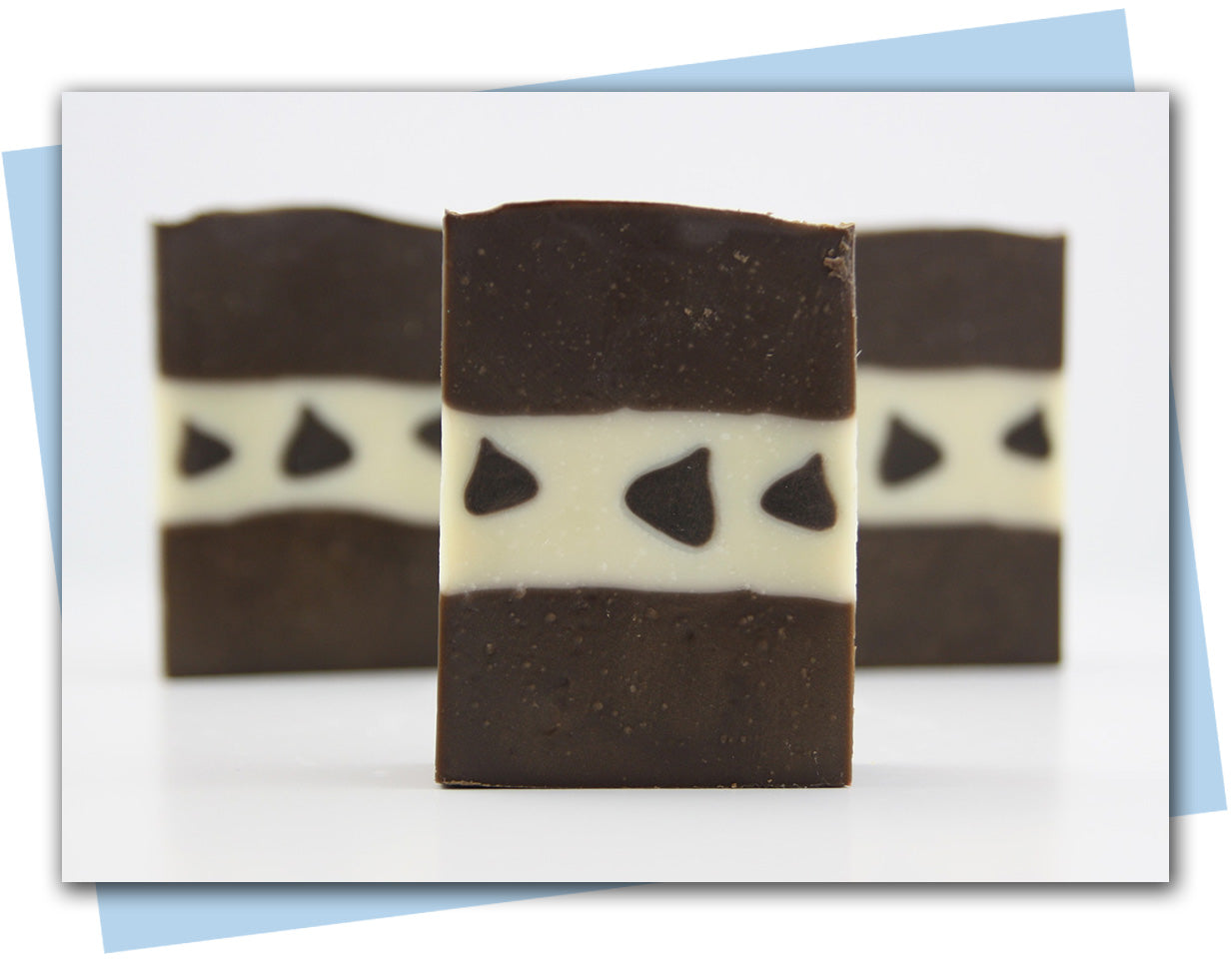bar of soap with chocolate chips in it