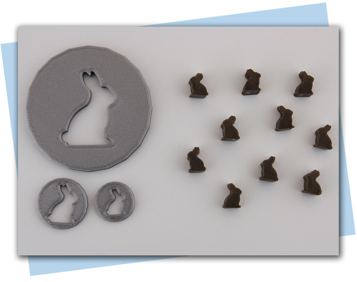 chocolate bunny extruder discs