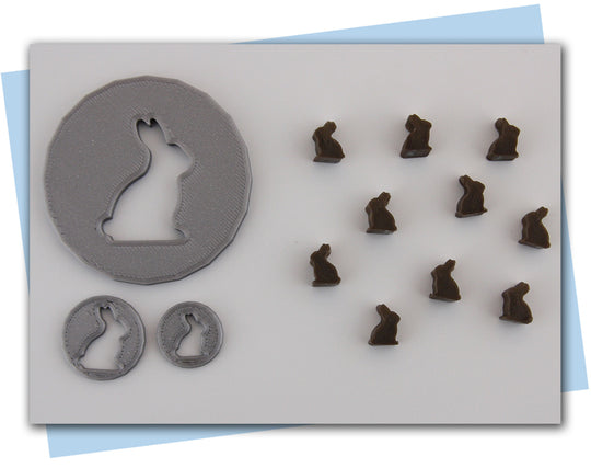chocolate bunny extruder discs