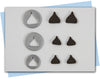 chocolate chip extruder discs