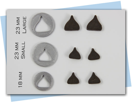 chocolate chip extruder discs different sizes