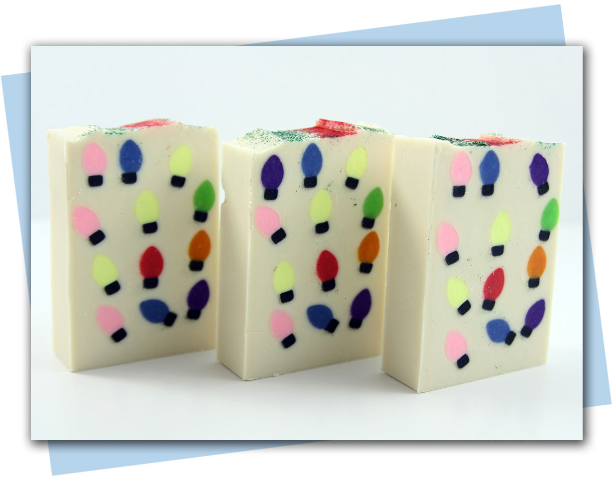 bars of soap with lights in them