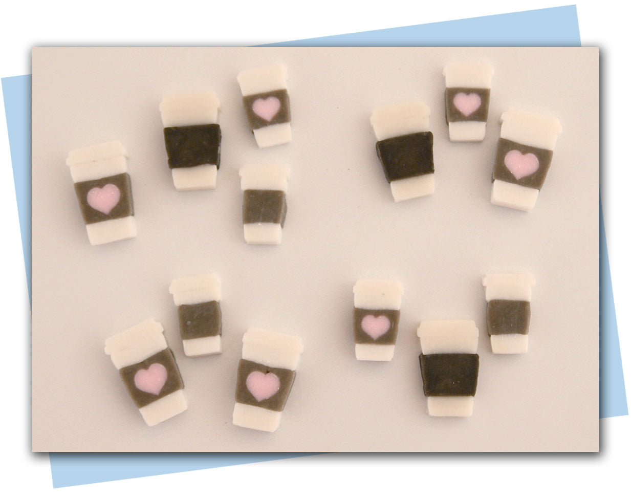 to go coffee cup extruder discs with heart