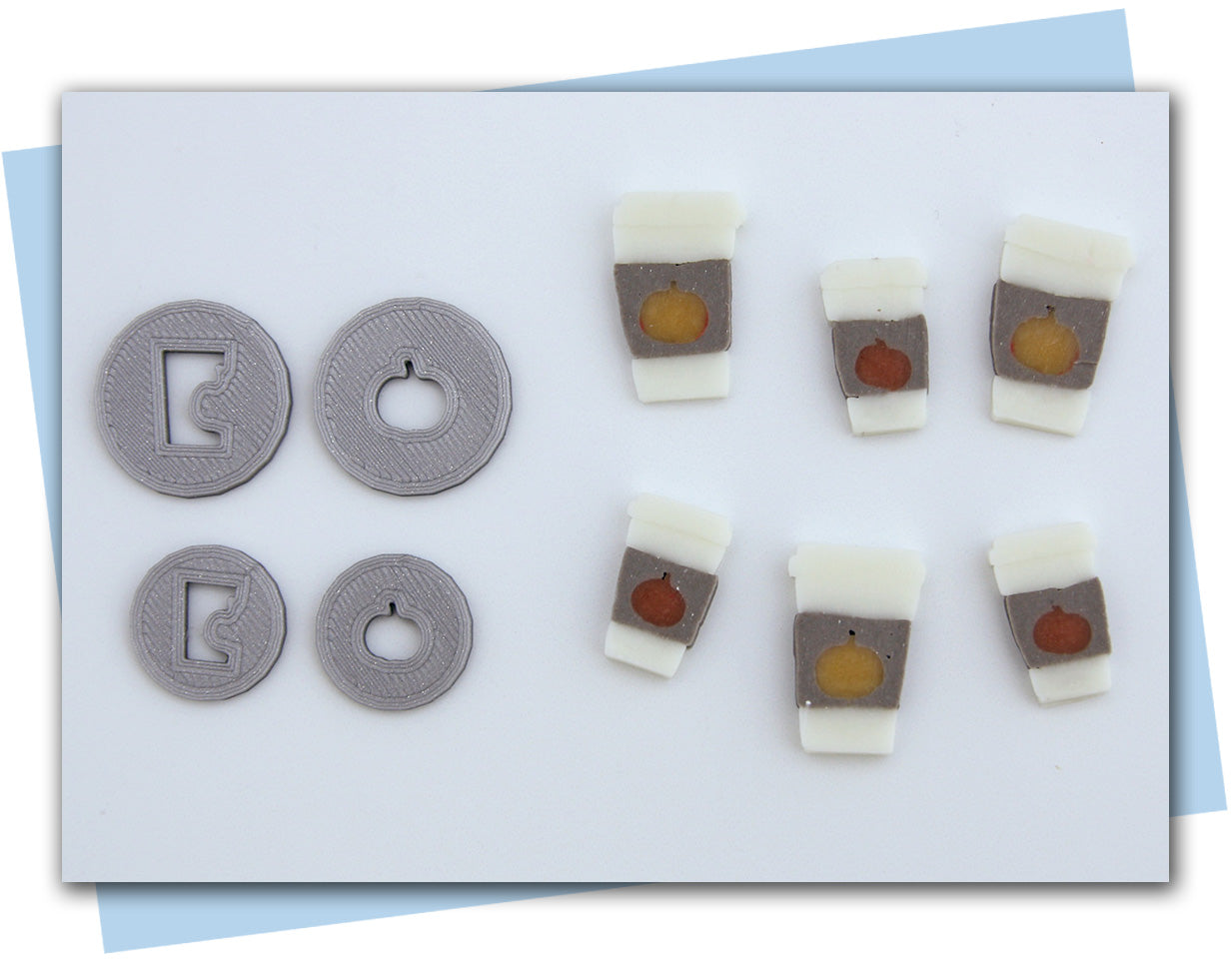 to go coffee cup extruder discs with pmpkin
