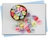 conversation hearts extruder discs soap pieces