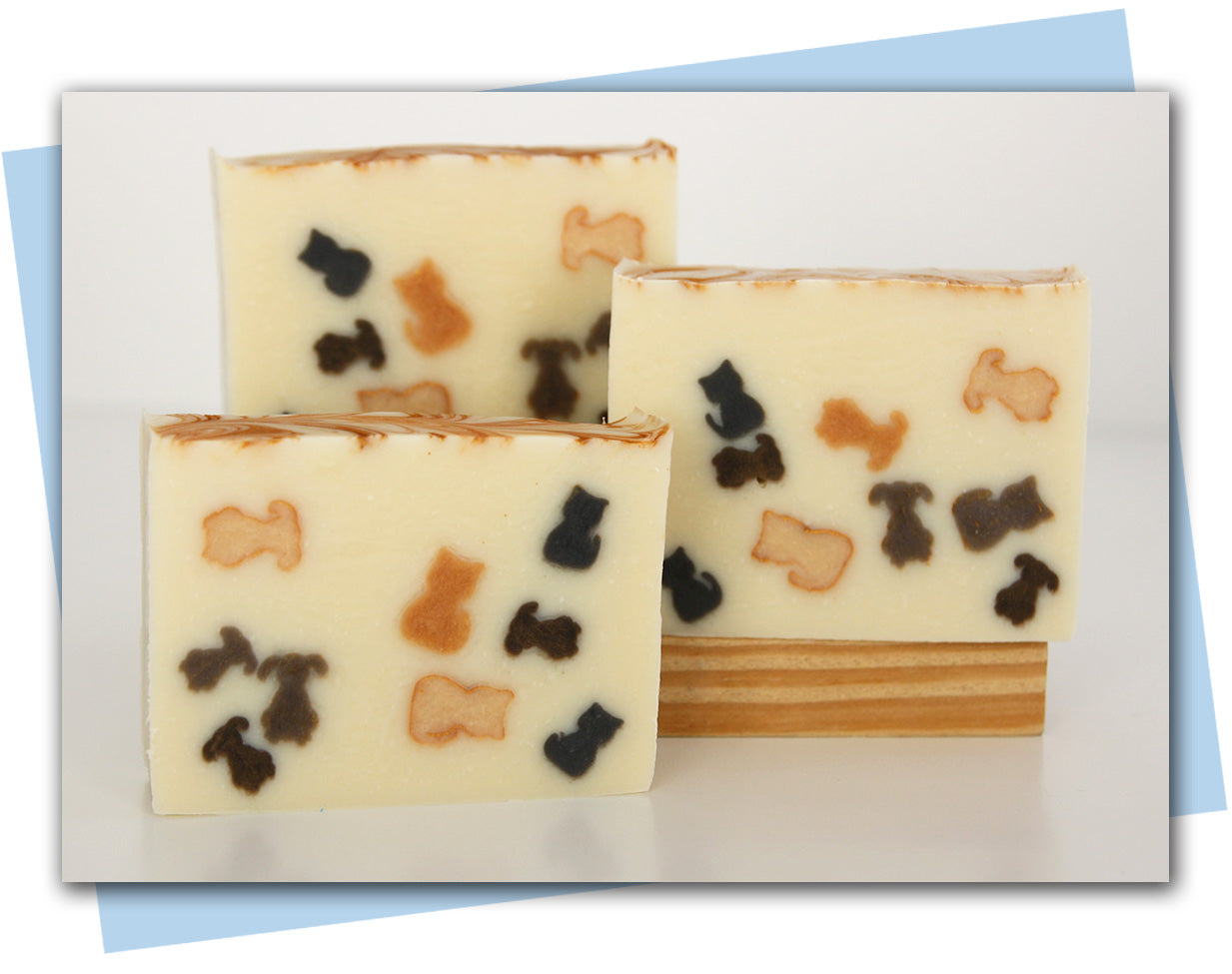 bars of soap with cats and dogs