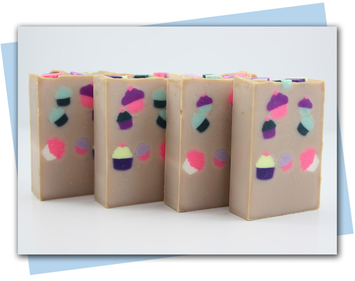 bar soaps with cupcakes