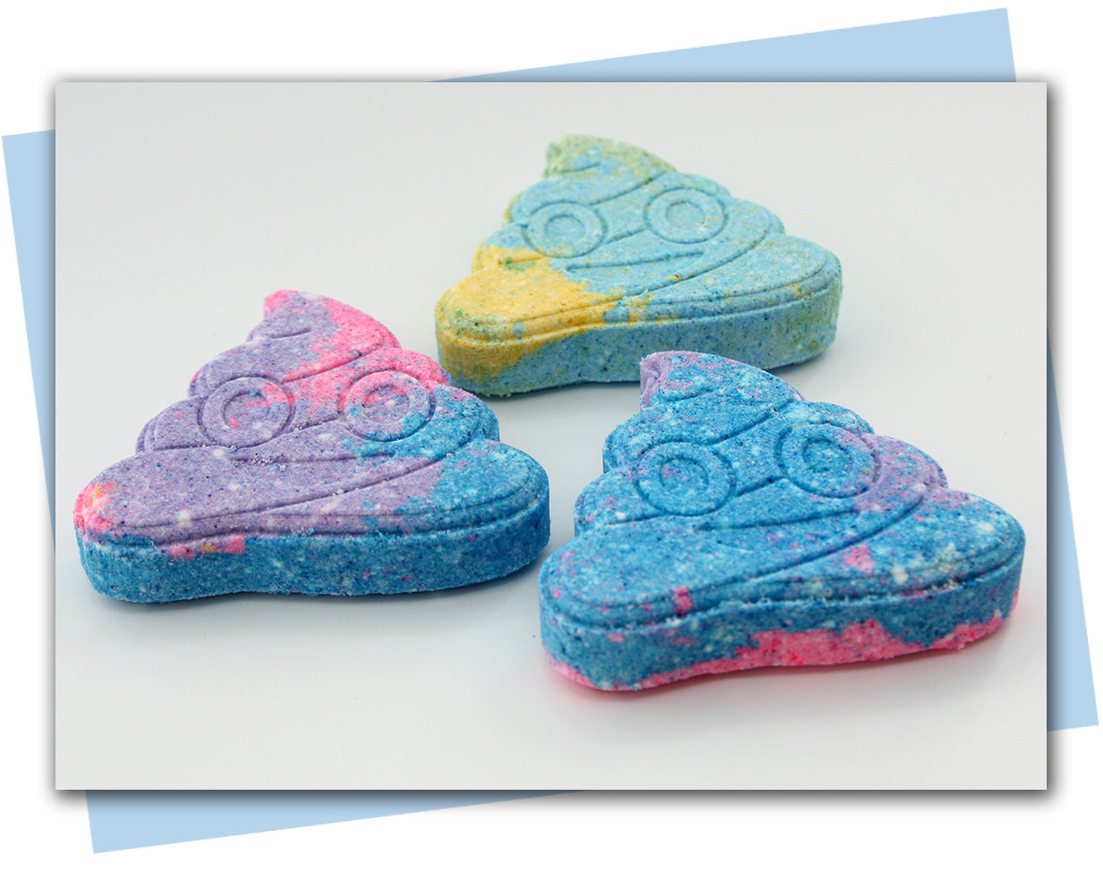 poop emoji shaped bath bomb