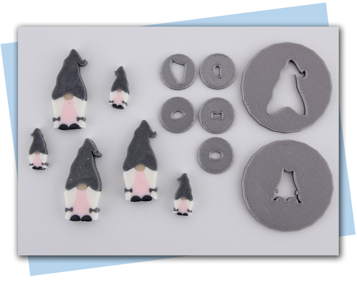 girl gnome extruder discs pieces