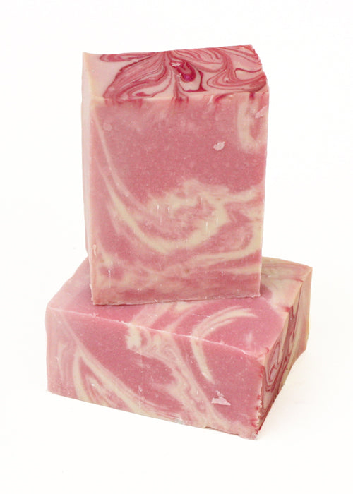 half bar of soap with swirl pattern