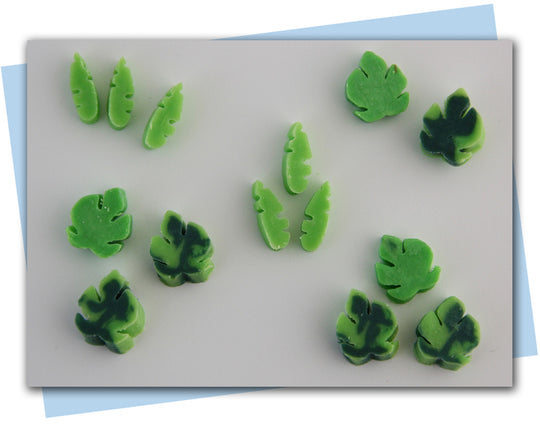 jungle leaves extruder discs soap embeds