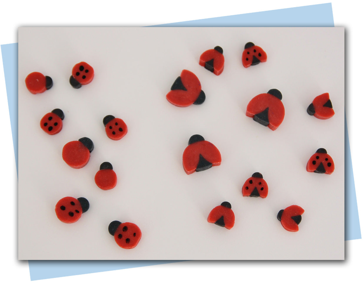 lady bug extruder discs soap embeds