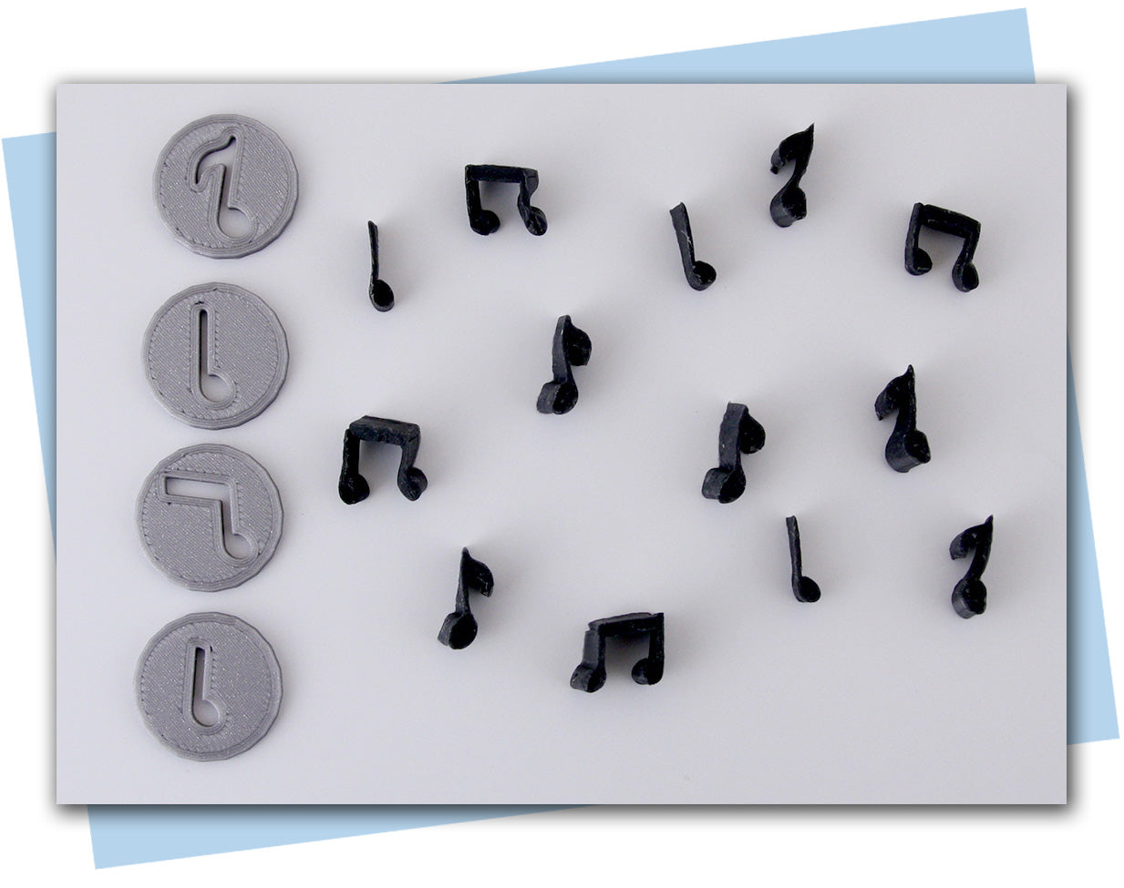 music note extruder discs pieces 