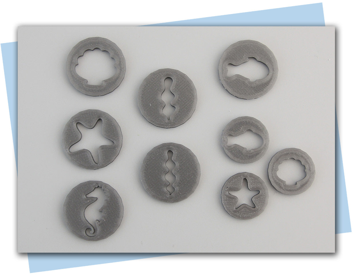 ocean themed extruder discs