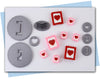 57mm and 23mm Postage stamp extruder discs set 