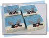 reindeer looking over mound of snow soap
