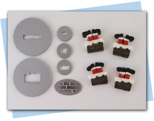 Santa stuck in chimney extruder discs